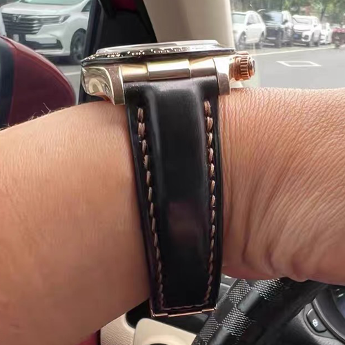 HANDMADE LEATHER WATCH STRAP FOR ROLEX