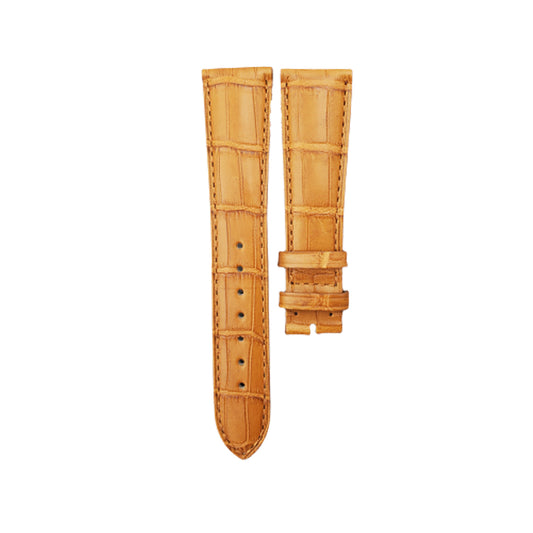 Matte Yellow Brown Alligator Signature Strap (Ready Stock)