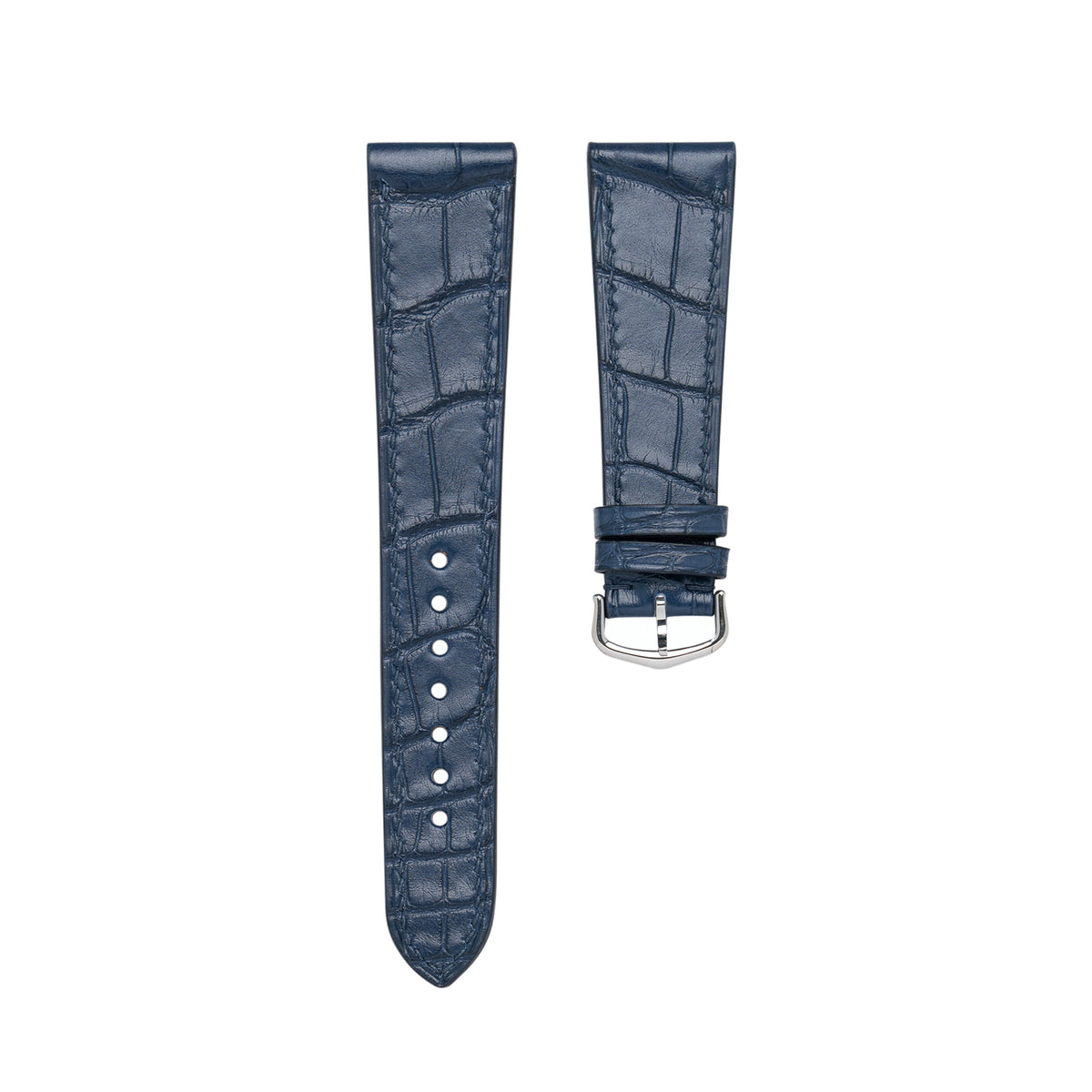 Matte Navy Alligator Cartier Tank Strap (Ready Stock)