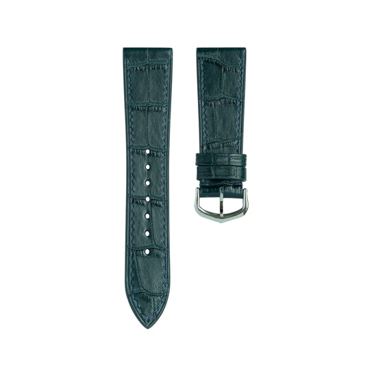 Matte Boreal Green Alligator Cartier Tank Strap (Ready Stock)