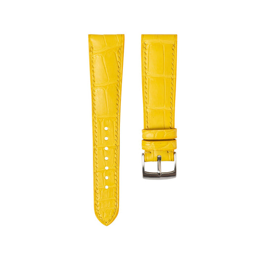 Semi Shiny Yellow Alligator Signature Strap (Ready Stock)