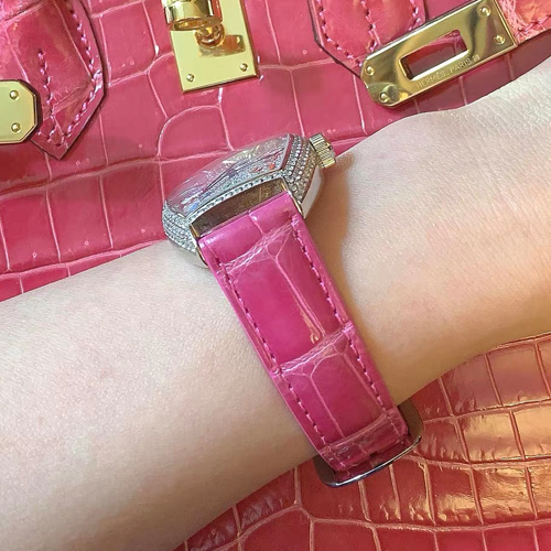 HANDMADE LEATHER WATCH STRAP FOR FRANCK MULLER