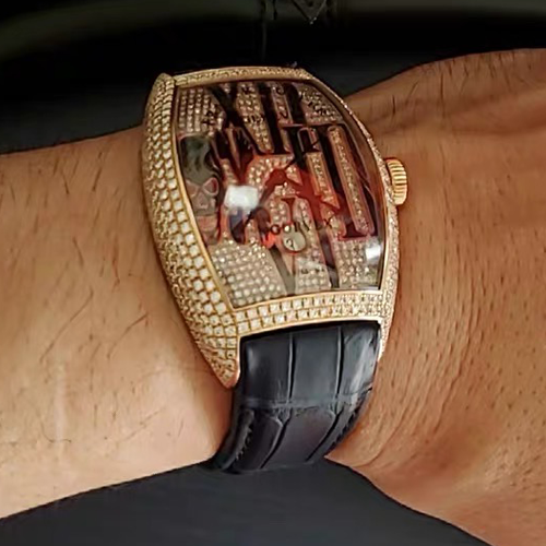 HANDMADE LEATHER WATCH STRAP FOR FRANCK MULLER