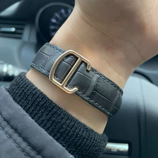 HANDMADE LEATHER WATCH STRAP FOR CARTIER