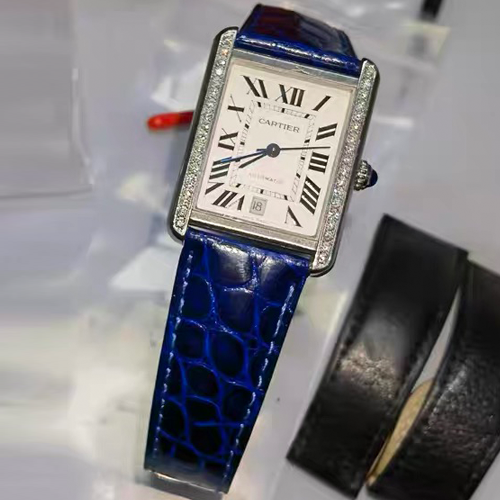 HANDMADE LEATHER WATCH STRAP FOR CARTIER