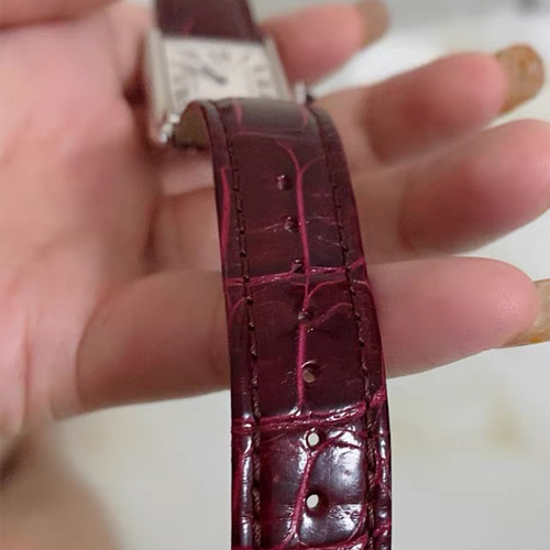 HANDMADE LEATHER WATCH STRAP FOR CARTIER