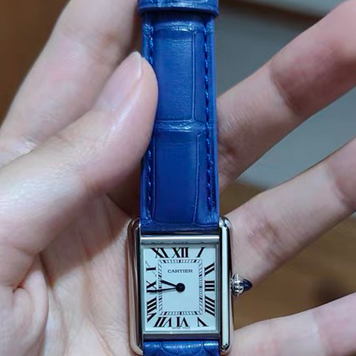 HANDMADE LEATHER WATCH STRAP FOR CARTIER