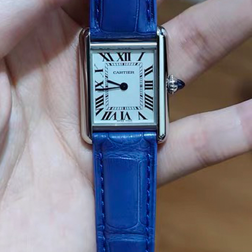 HANDMADE LEATHER WATCH STRAP FOR CARTIER