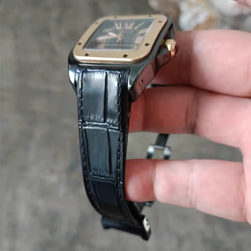 HANDMADE LEATHER WATCH STRAP FOR CARTIER