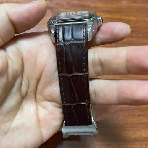 HANDMADE LEATHER WATCH STRAP FOR CARTIER