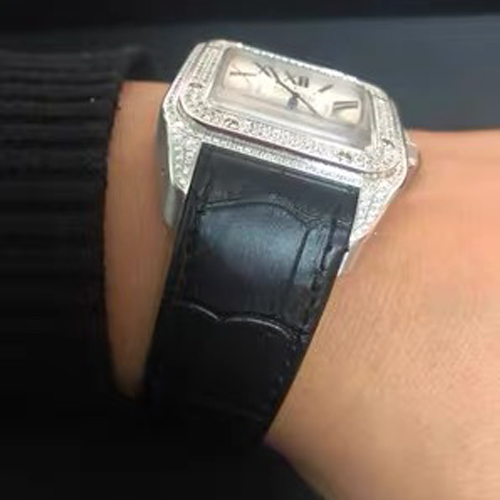 HANDMADE LEATHER WATCH STRAP FOR CARTIER