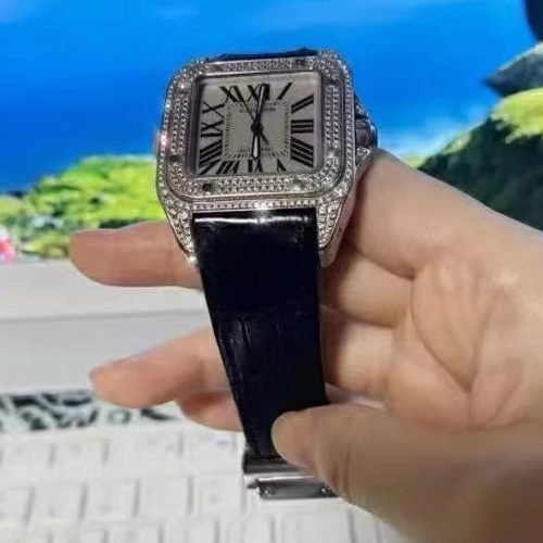 HANDMADE LEATHER WATCH STRAP FOR CARTIER