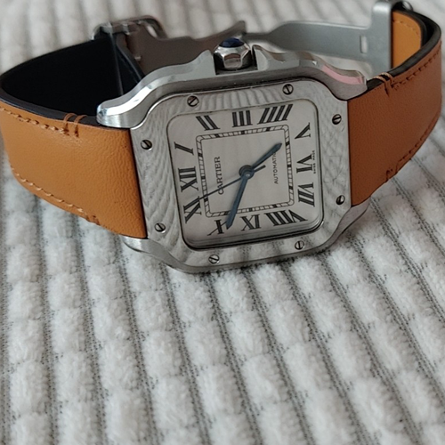 HANDMADE LEATHER WATCH STRAP FOR CARTIER