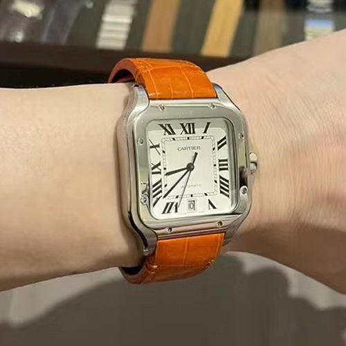 HANDMADE LEATHER WATCH STRAP FOR CARTIER