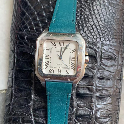 HANDMADE LEATHER WATCH STRAP FOR CARTIER