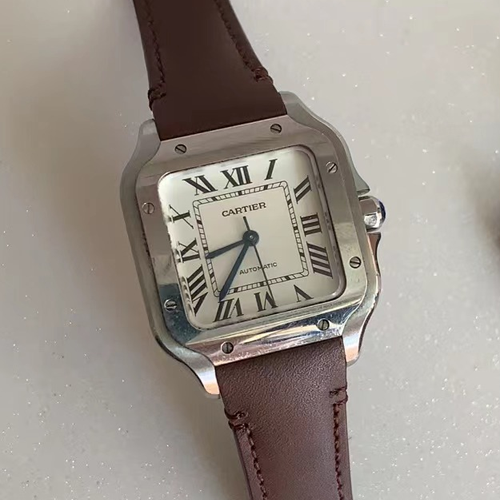 HANDMADE LEATHER WATCH STRAP FOR CARTIER