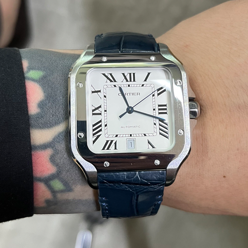 HANDMADE LEATHER WATCH STRAP FOR CARTIER