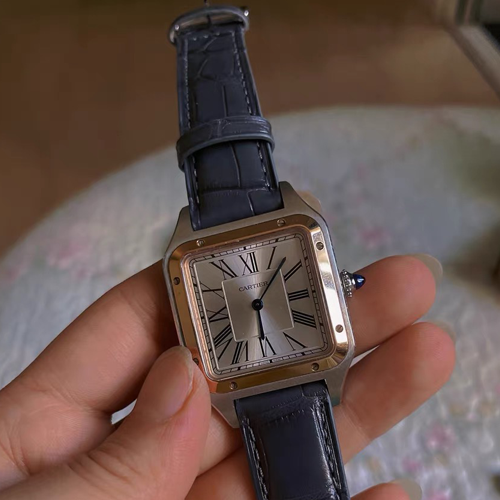 HANDMADE LEATHER WATCH STRAP FOR CARTIER