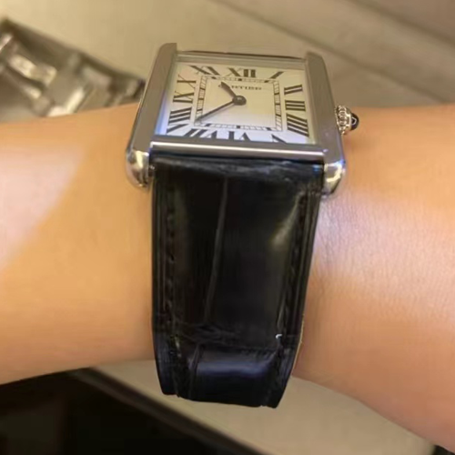 HANDMADE LEATHER WATCH STRAP FOR CARTIER