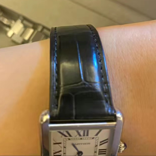 HANDMADE LEATHER WATCH STRAP FOR CARTIER