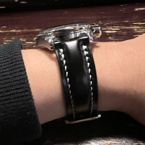 HANDMADE LEATHER WATCH STRAP FOR OMEGA