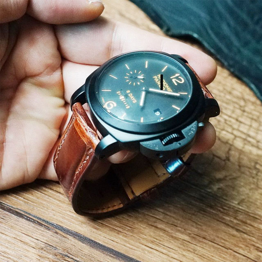 HANDMADE LEATHER WATCH STRAP FOR PANERAI