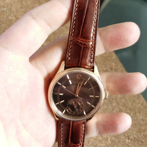 HANDMADE LEATHER WATCH STRAP FOR ROLEX