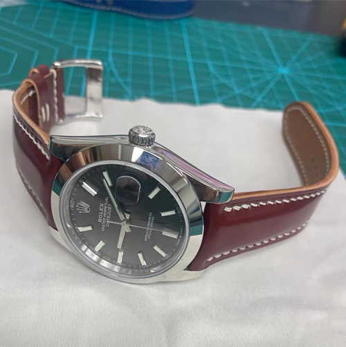 HANDMADE LEATHER WATCH STRAP FOR ROLEX