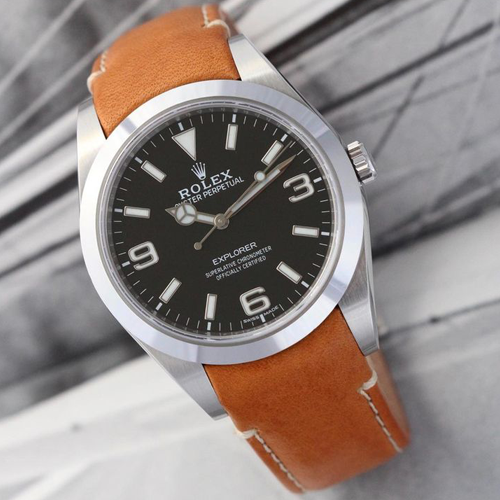 HANDMADE LEATHER WATCH STRAP FOR ROLEX