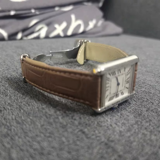 HANDMADE LEATHER WATCH STRAP FOR CARTIER